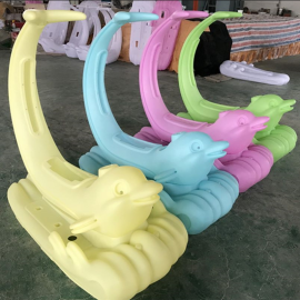 Rotational Molding Plastic Dolphins Bumper Car